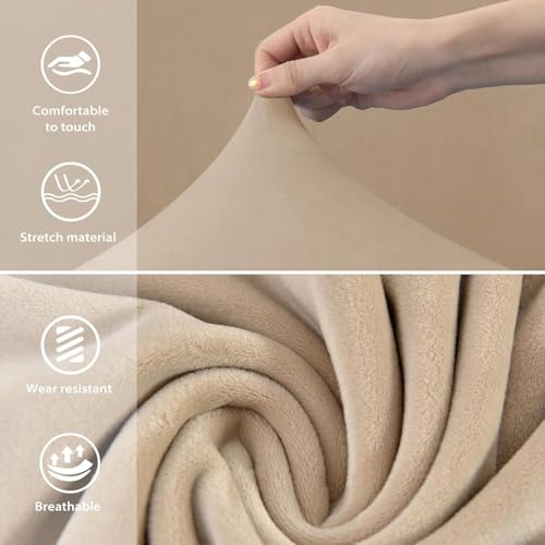 Impermeable Cubiertas De Sillas, Diseño Ergonomica Silla Tapizada,Escandinavo Butacas Sillón Fundas Sillas Oficina Cocina Chair Covers(Orange,1PC)