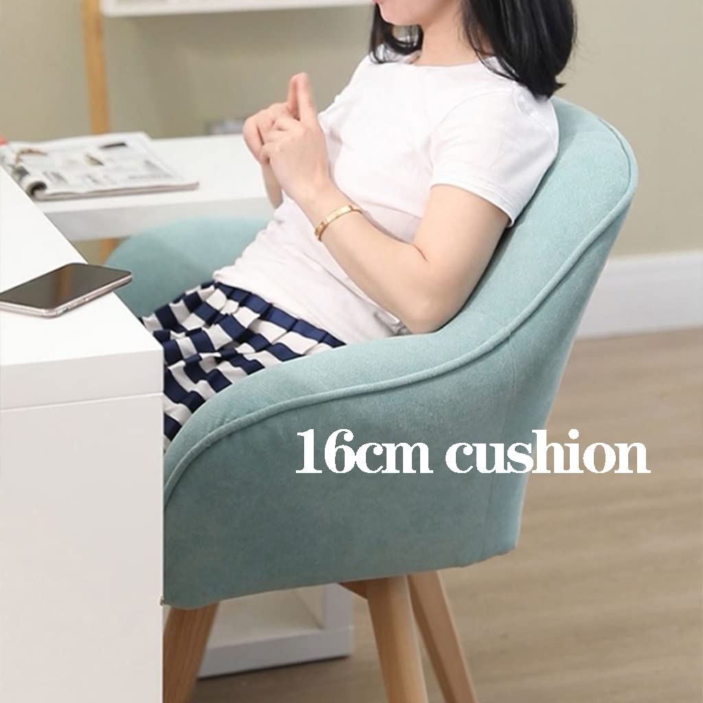 Velvet Swivel Armchair with Sturdy Wood Legs Grey Accent Chair for Small Spaces
