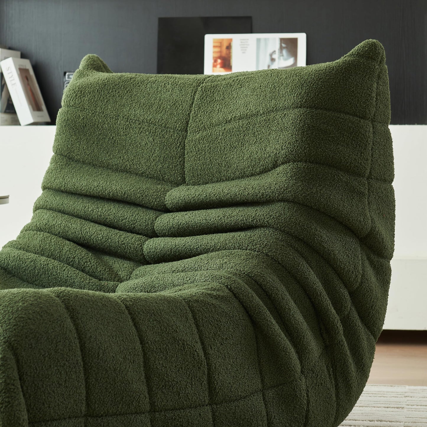 Sillón de suelo con respaldo, cómodo sofá perezoso para salón y dormitorio, ideal como sillón de lectura o silla de meditación