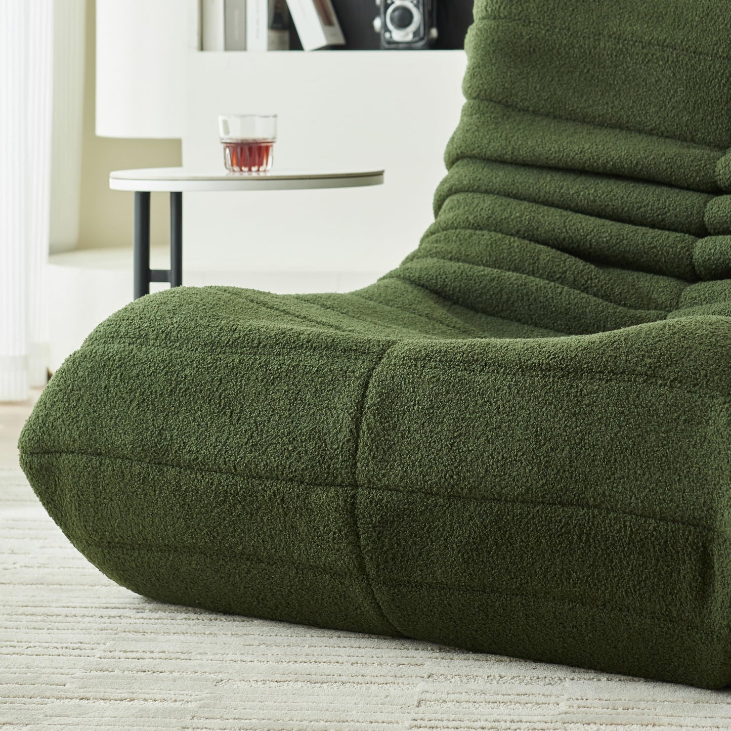 Sillón de suelo con respaldo, cómodo sofá perezoso para salón y dormitorio, ideal como sillón de lectura o silla de meditación