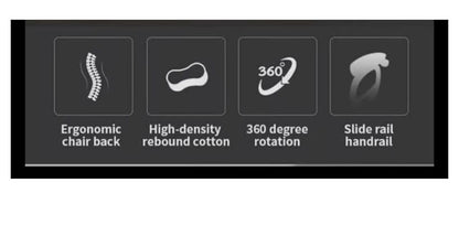 Silla ergonómica para videojuegos, silla de oficina, silla giratoria, ajustable, reposapiés reclinable, color blanco