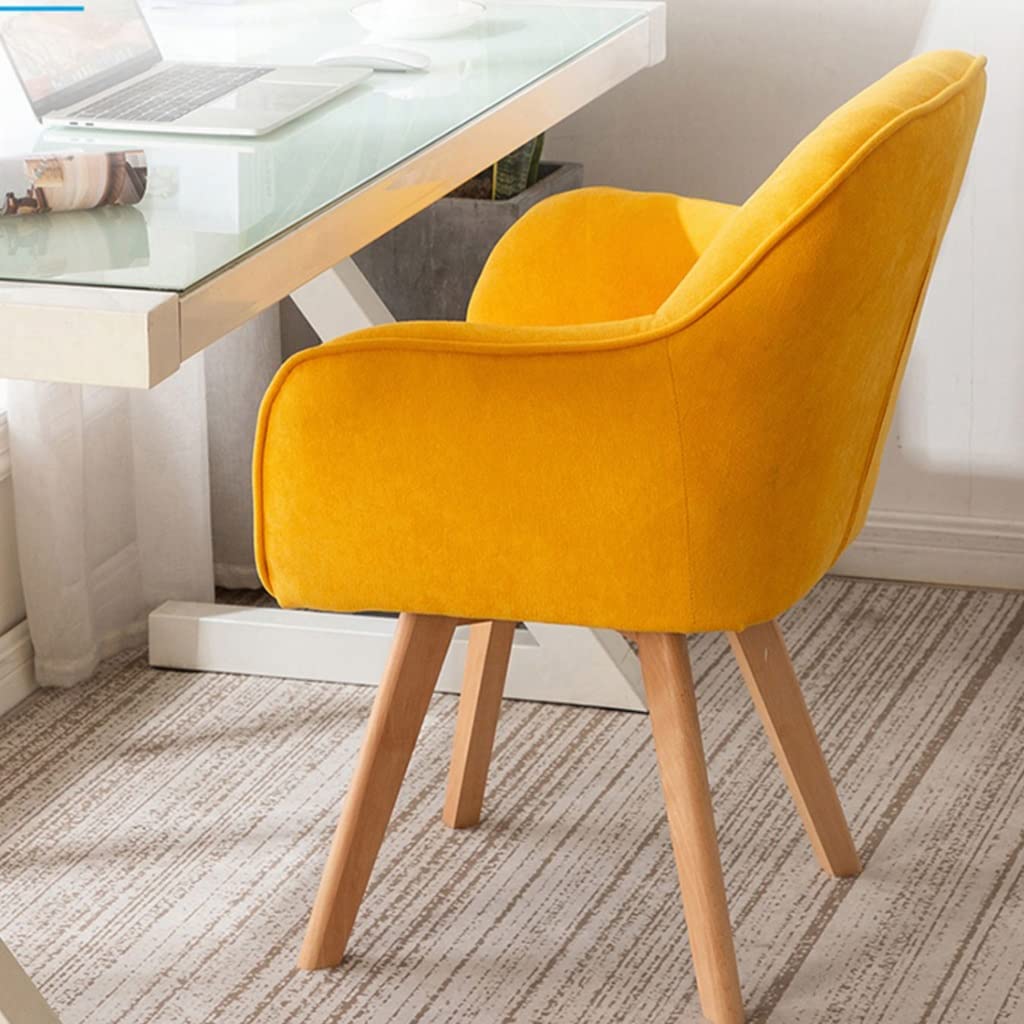 Velvet Swivel Armchair with Sturdy Wood Legs Grey Accent Chair for Small Spaces